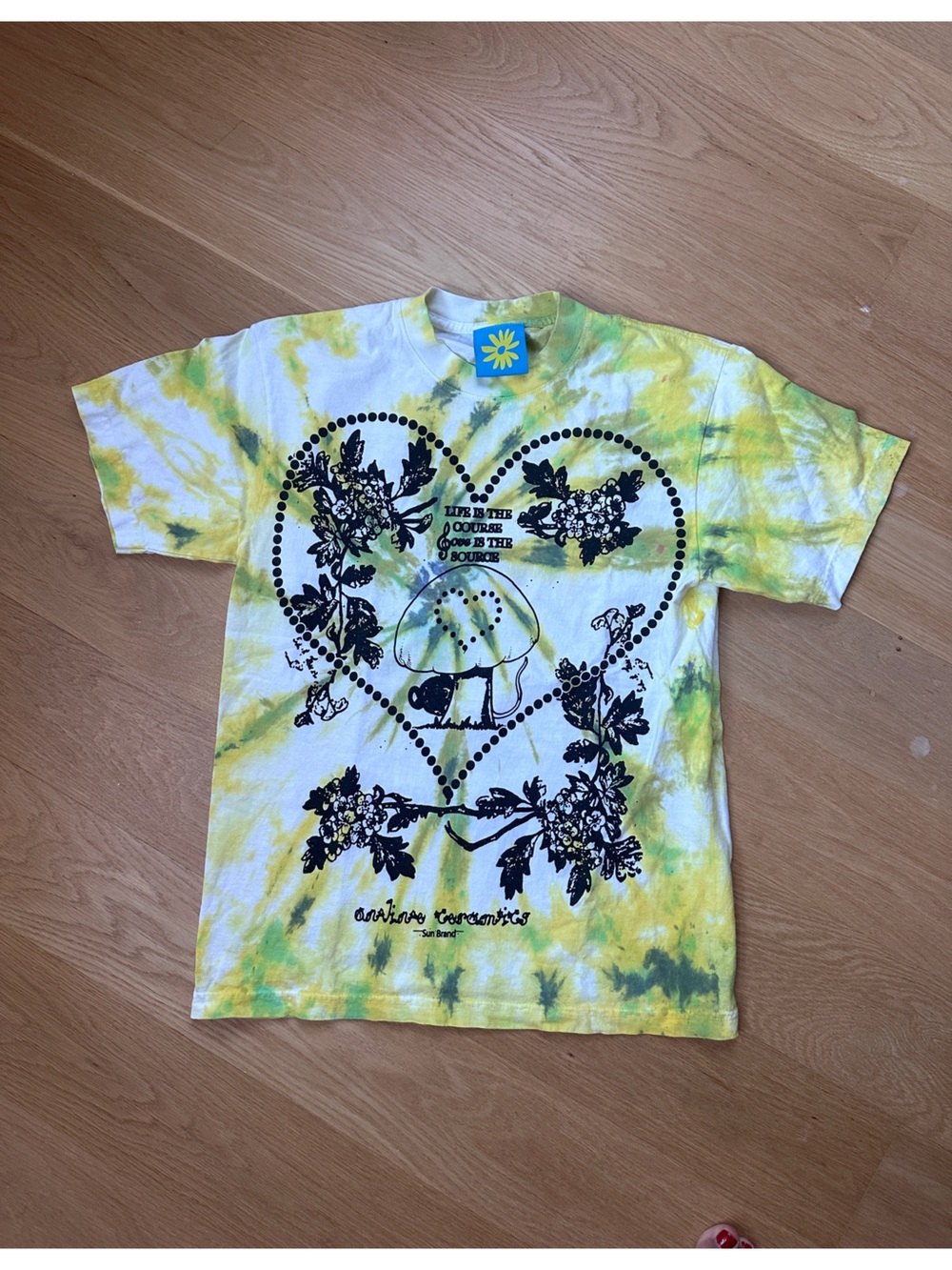Online Ceramics 9 Magical Plants Tie Dye T-Shirt